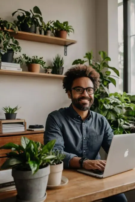 Person updating a professional resume on a laptop for a job application