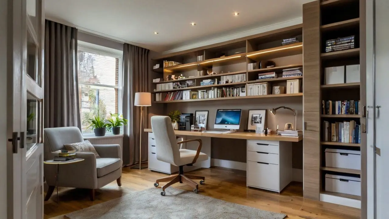 10 Cozy Home Office Ideas to Boost Productivity and Creativity Another way to bring a touch of warmth and coziness to your home office is by incorporating soft textiles. Adding plush throw blankets, fluffy pillows, comfy chair or a cozy rug can instantly transform your workspace into a comfortable haven