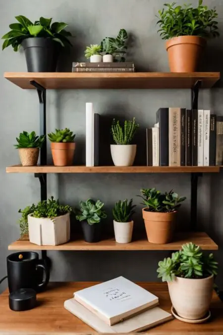 When picking plants for the home office, go for ones that are easy to take care of. Think about getting succulents, snake plants, or Pothos. With the right care, these benefits of office plants can make your workspace a beautiful, inspiring place.