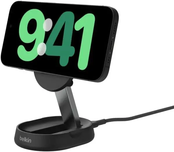 Tech Christmas Gifts for Your Home Office include the Belkin BoostCharge Pro 15W convertible magnetic wireless charging stand