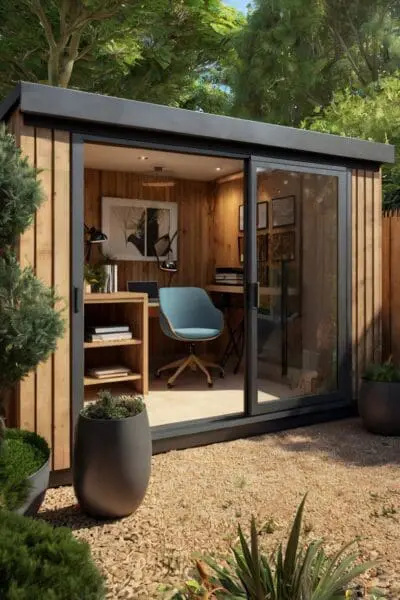 4 Garden Home Office Ideas That Bring You Peace and Productivity Transform your backyard into a calming workspace sanctuary. This garden home office blends nature and focus like magic