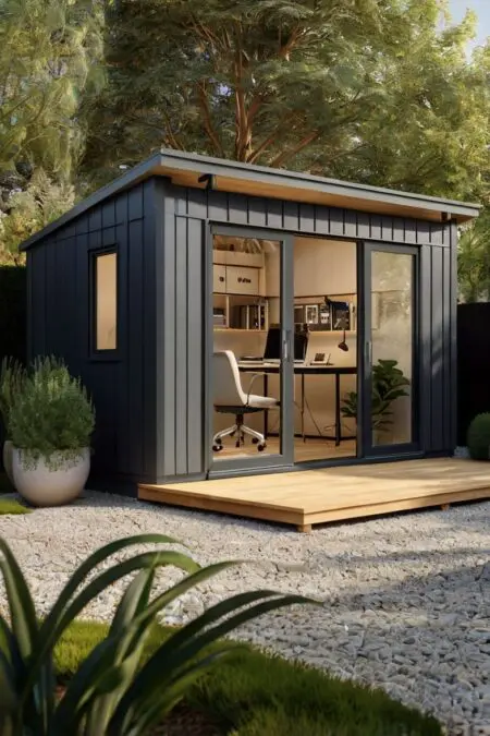 Garden home office shed Escape the chaos and find your calm! Discover how a garden home office can boost your focus, lower stress, and turn workdays into peaceful productivity.