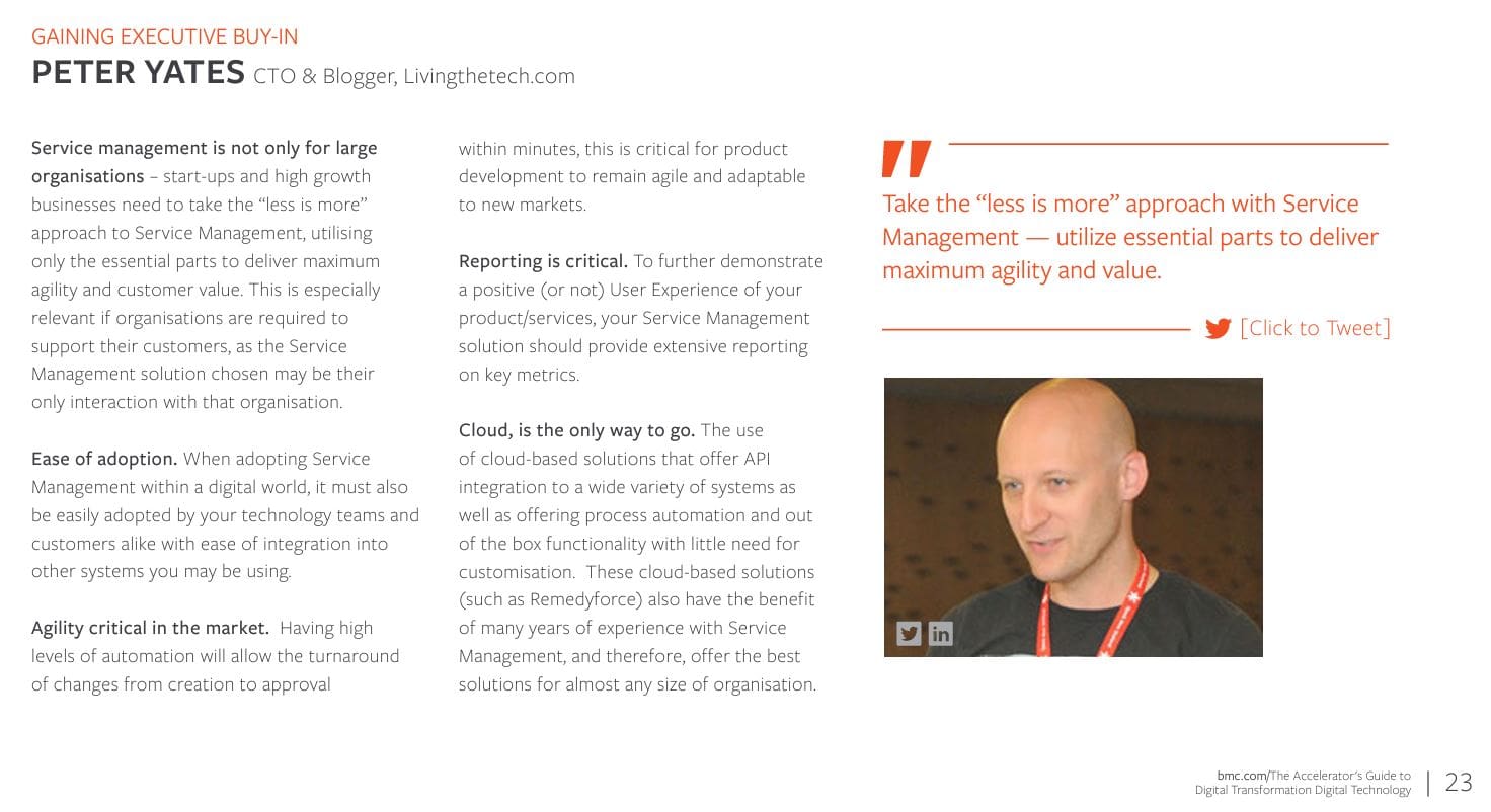 Businesses need to take the “less is more” approach to IT Service Management (ITSM) and digital transformation, utilising only the essential parts to deliver maximum agility and customer value.