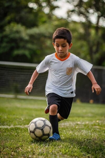 Encouraging Offline Activities and Hobbies, kids playing football outside
