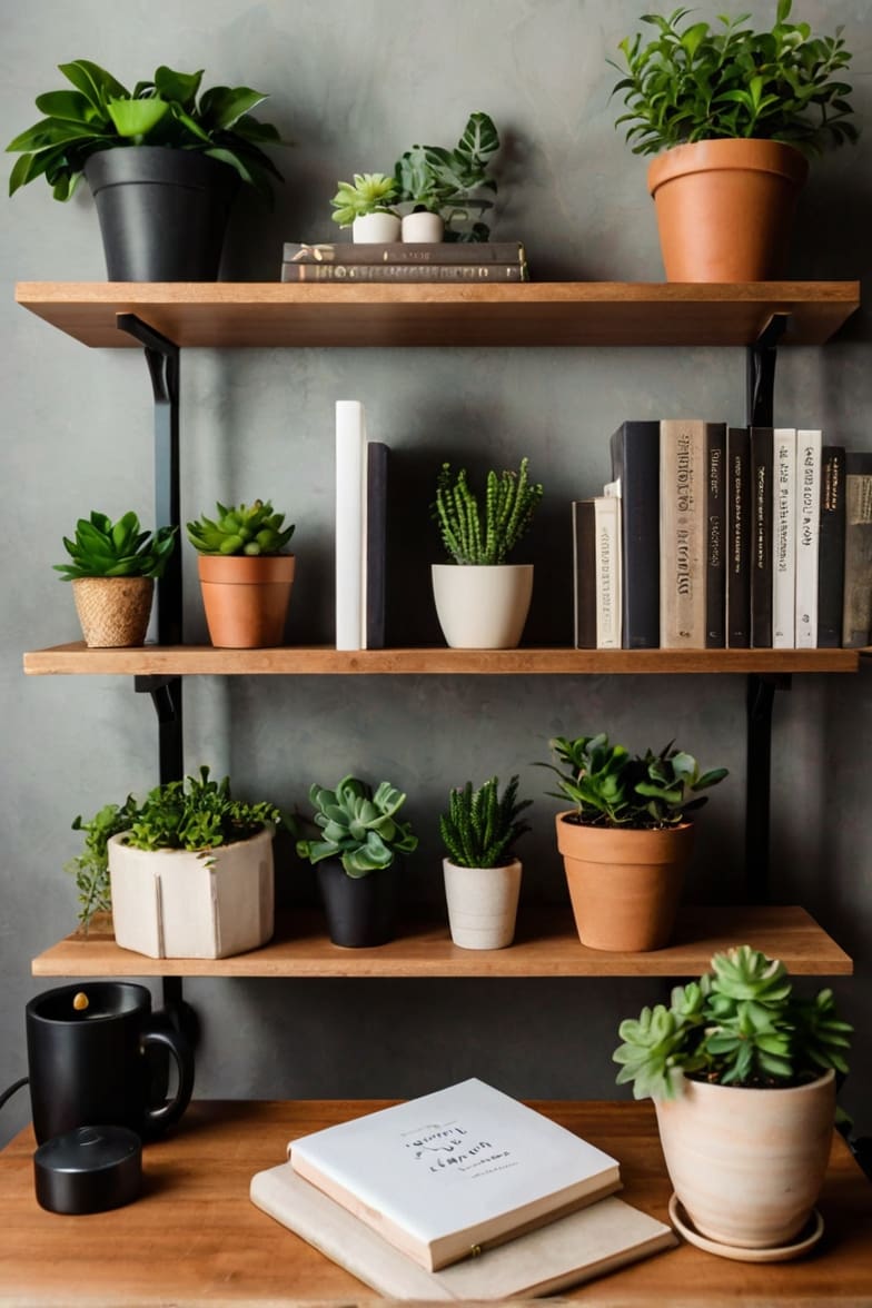 When picking plants for the home office, go for ones that are easy to take care of. Think about getting succulents, snake plants, or Pothos. With the right care, these benefits of office plants can make your workspace a beautiful, inspiring place.