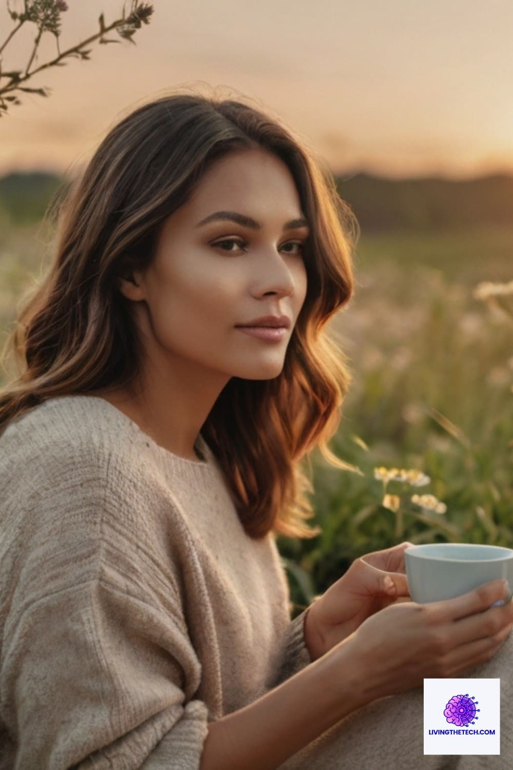 Wellness Strategies for a Healthier Life Person taking a mindful break from technology, representing digital wellness strategies for balanced tech use