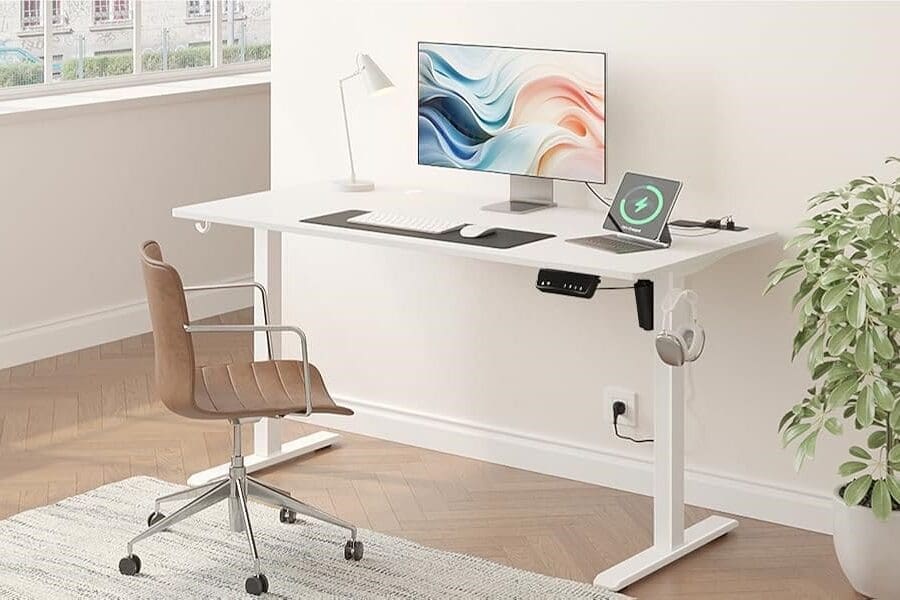 For the home office this Convertible Standing Desk is a must for anyone who has poor posture or gets a sore back from sitting too long. 
