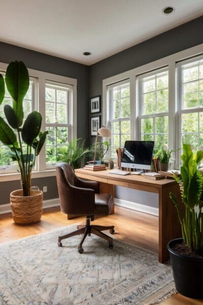 10 Minimalist Home Office Setups for Maximum Productivity Connect with nature by positioning your desk near a window with a view.
